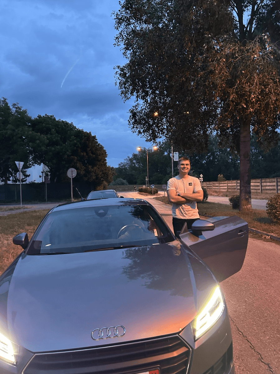 Locked in. Finished school. And the car.